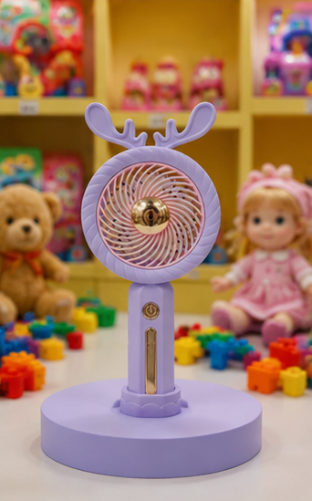 Rechargeable Deer Mini Fan Portable Handheld & Desktop Fan