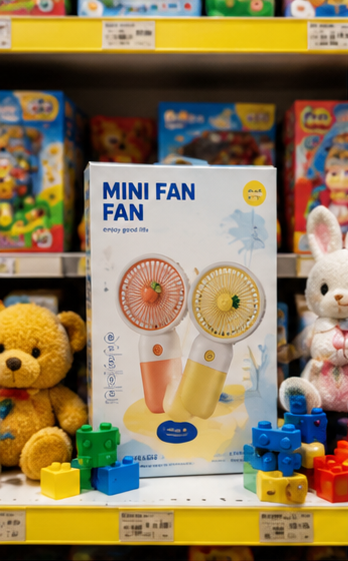 Rechargeable Handheld Fruit / Flower Decoration Fan - Assortment