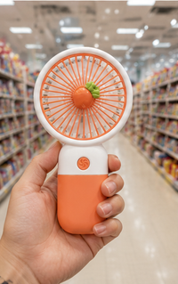 Rechargeable Handheld Fruit / Flower Decoration Fan - Assortment