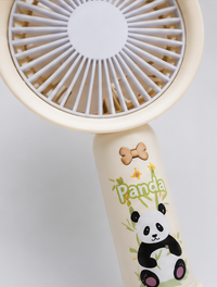 Mini Fan Rechargeable with Panda Print