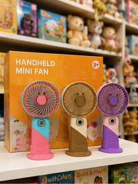Portable Rechargeable Handheld Fan with Mobile Phone Stand