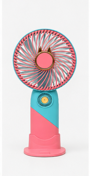 Portable Rechargeable Handheld Fan with Mobile Phone Stand