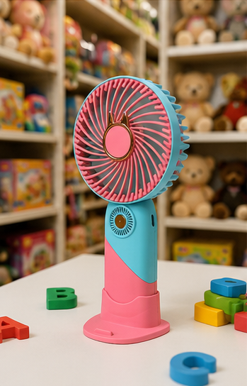 Portable Rechargeable Handheld Fan with Mobile Phone Stand