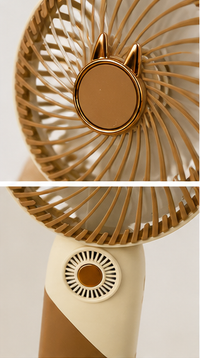 Portable Rechargeable Handheld Fan with Mobile Phone Stand