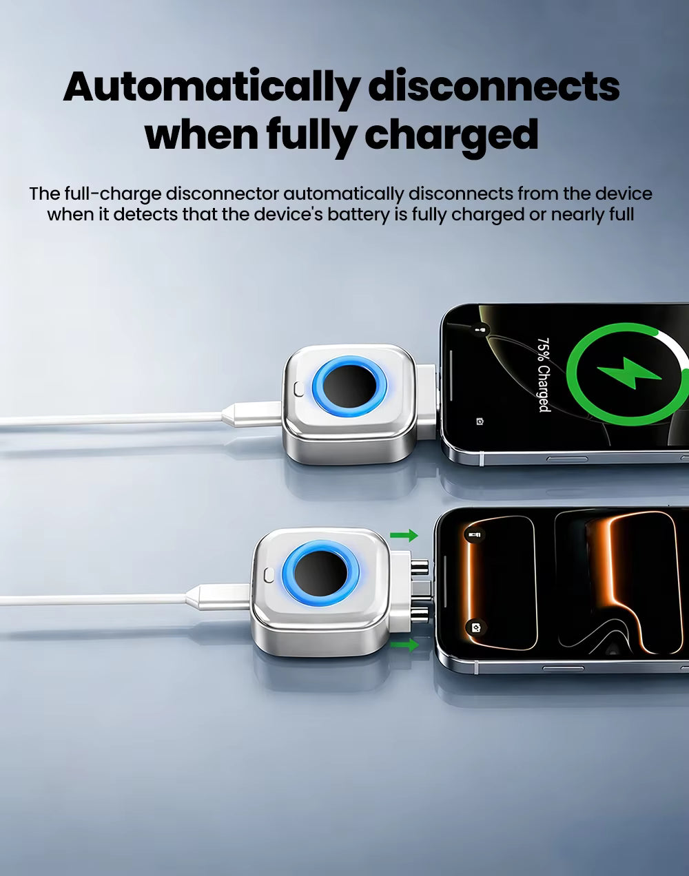 140W Ultra-Fast Phone Charger Adapter with Auto Power Cutoff Smart Full-Charge Eject Function Compatible with All Smartphones