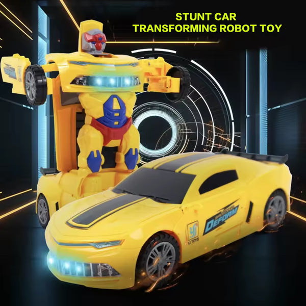 2 in 1 Transforming Robot Car Toy with Lights & Sound