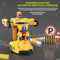 2 in 1 Transforming Robot Car Toy with Lights & Sound